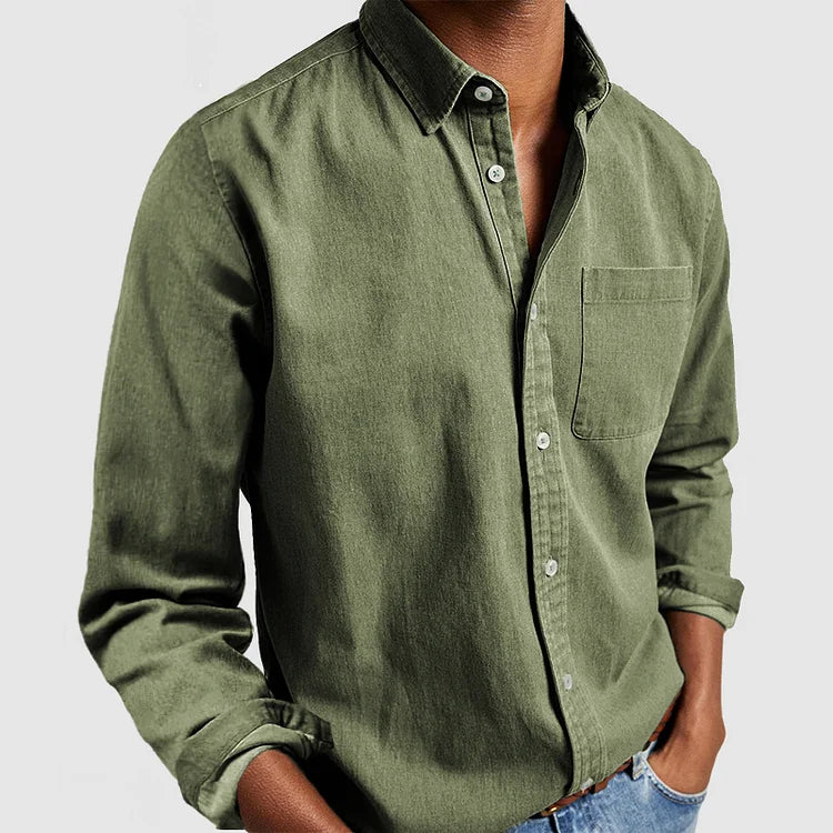 Bennett Classic Collared Shirt - Green