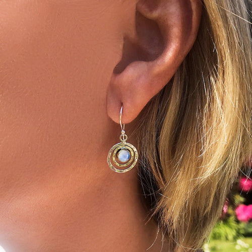 Amara Moonlit Drop Earrings detail