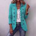 Eloise | Ruffled Knit Button Cardigan
