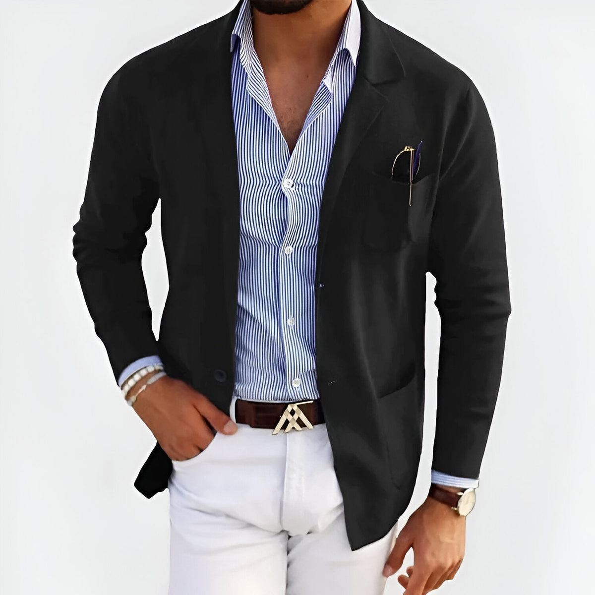 Griffin Sleek Lightweight Jacket - Black