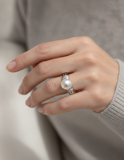 Blythe Pearl Cocktail Ring lifestyle