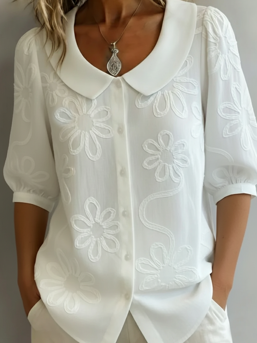 Loretta blouse in white