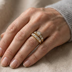 Greta Cluster Halo Ring lifestyle