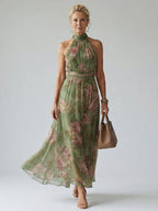 Tamsin | Gathered Floral Maxi Dress