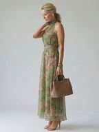 Tamsin | Gathered Floral Maxi Dress