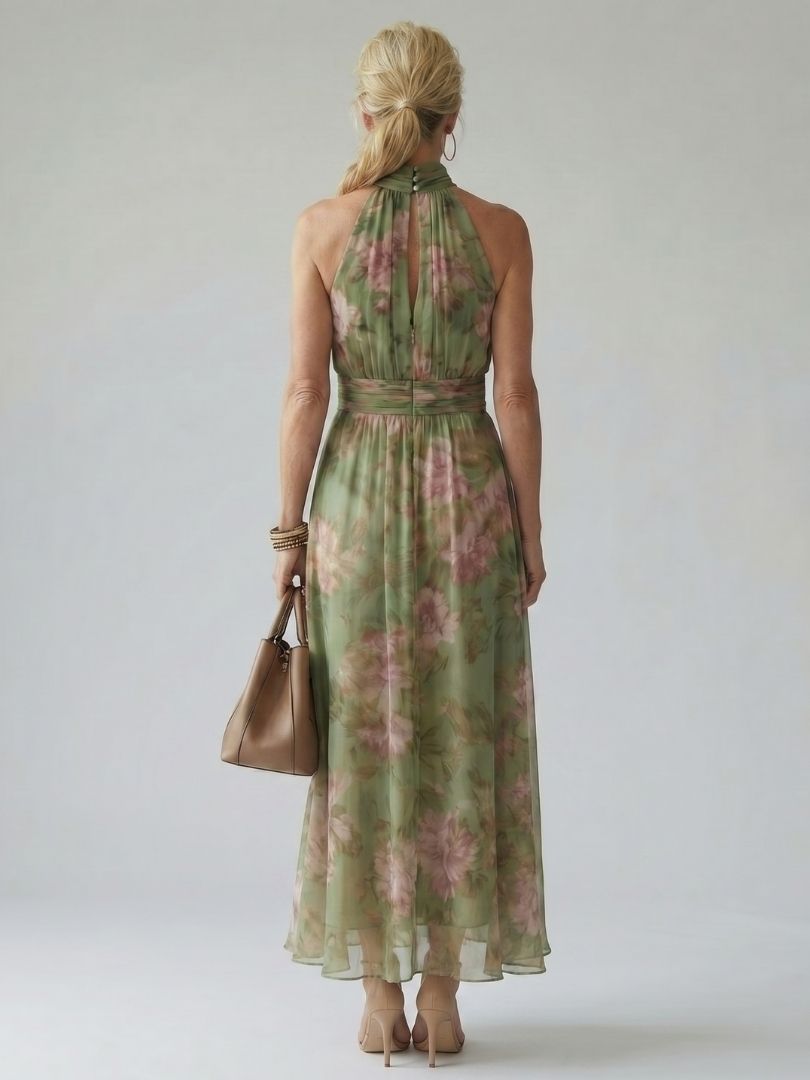 Tamsin | Gathered Floral Maxi Dress