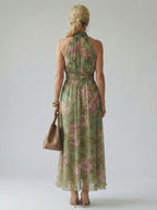 Tamsin | Gathered Floral Maxi Dress