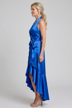 Cassia | Draped Wrap Midi Dress