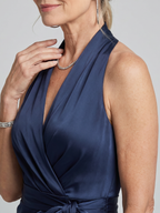 Cassia | Draped Wrap Midi Dress