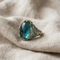Zinnia Floral Statement Ring
