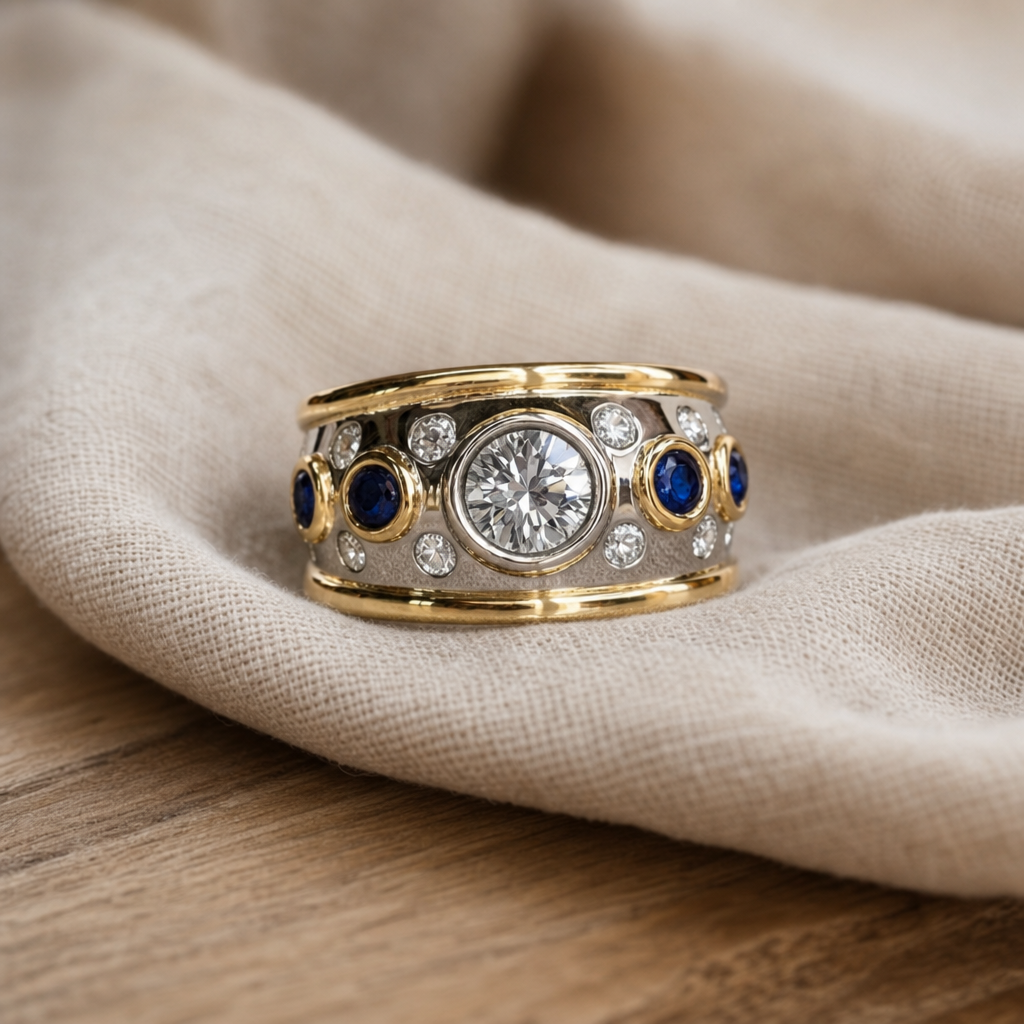 Meadow Sapphire Cocktail Ring
