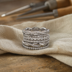 Honor Layered Statement Ring detail