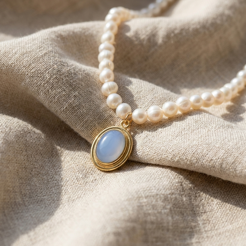 Yolanda Pearl Pendant Necklace