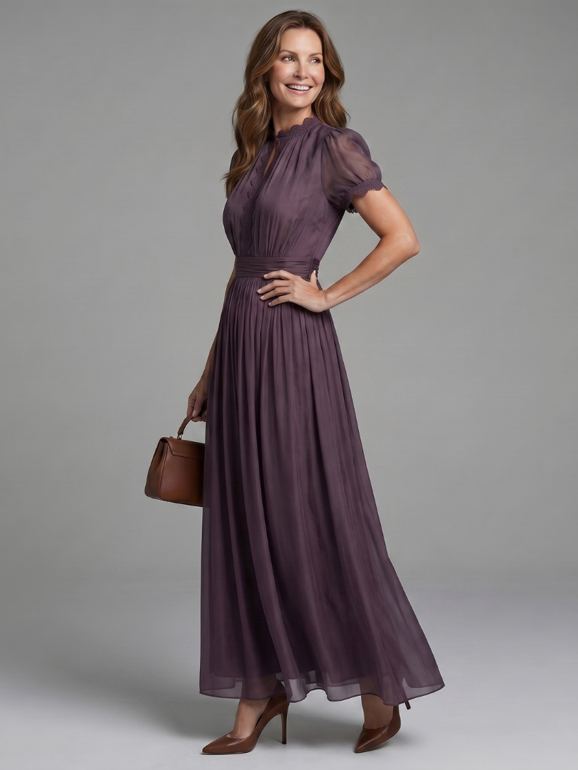 Briony | Elegant Keyhole Maxi Dress