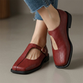 Romy T-Strap Comfort Leather Flats