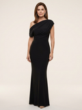 Harriet | Draped One-Shoulder Maxi Dress