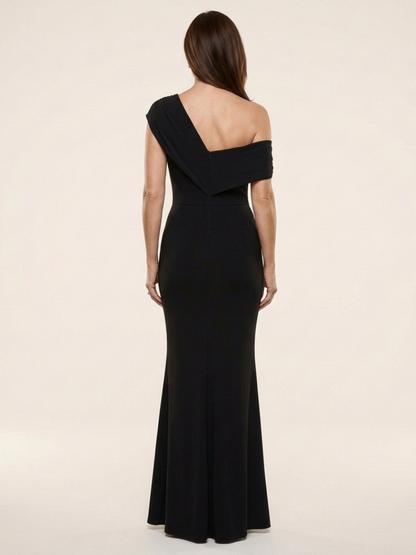 Harriet | Draped One-Shoulder Maxi Dress
