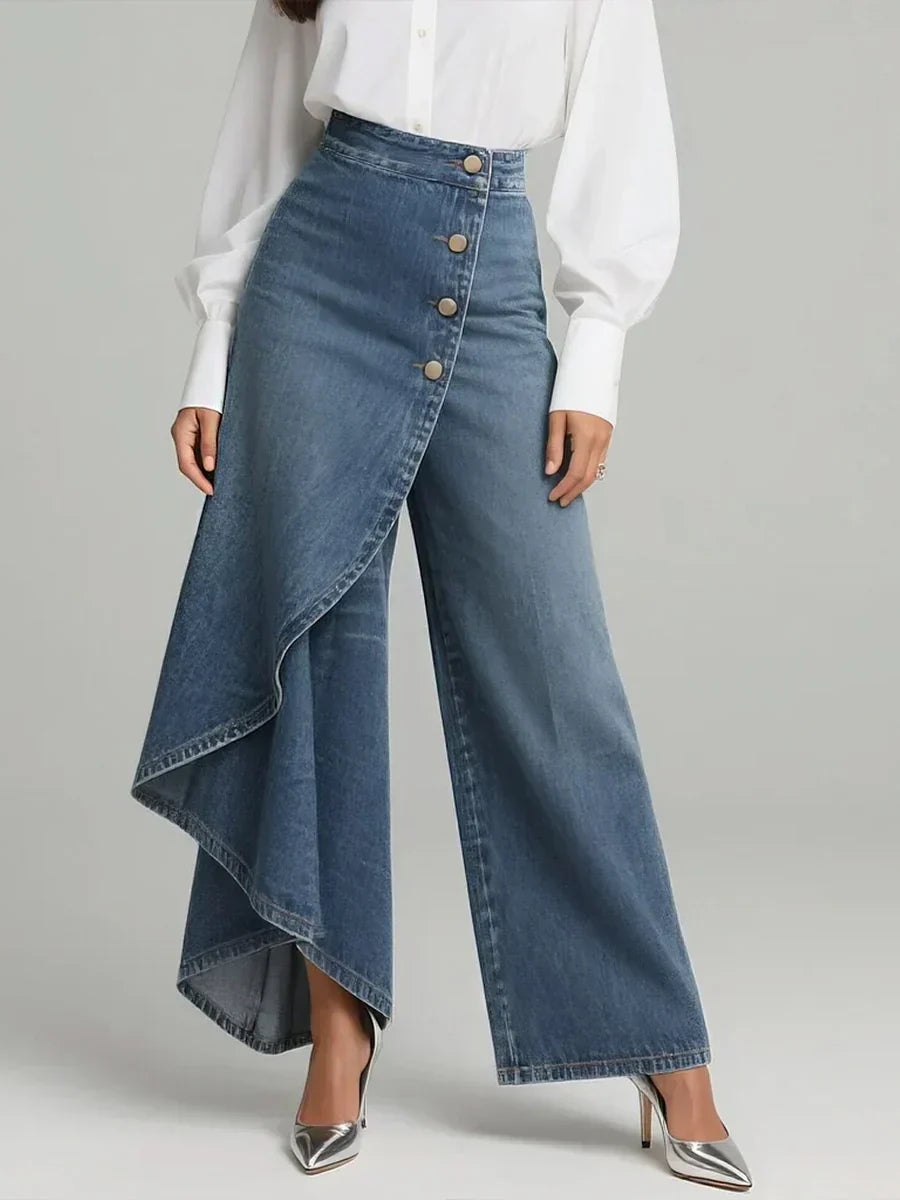 Zara High-Waisted Wide-Leg Jeans
