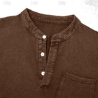 Three-button placket detail