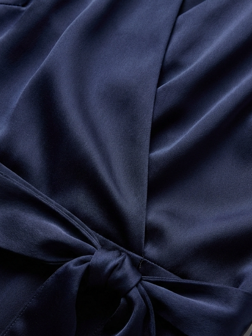 Fiona | Glossy Halter Evening Dress