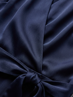 Fiona | Glossy Halter Evening Dress