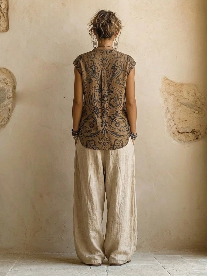 Sienna layered three-piece set, side view