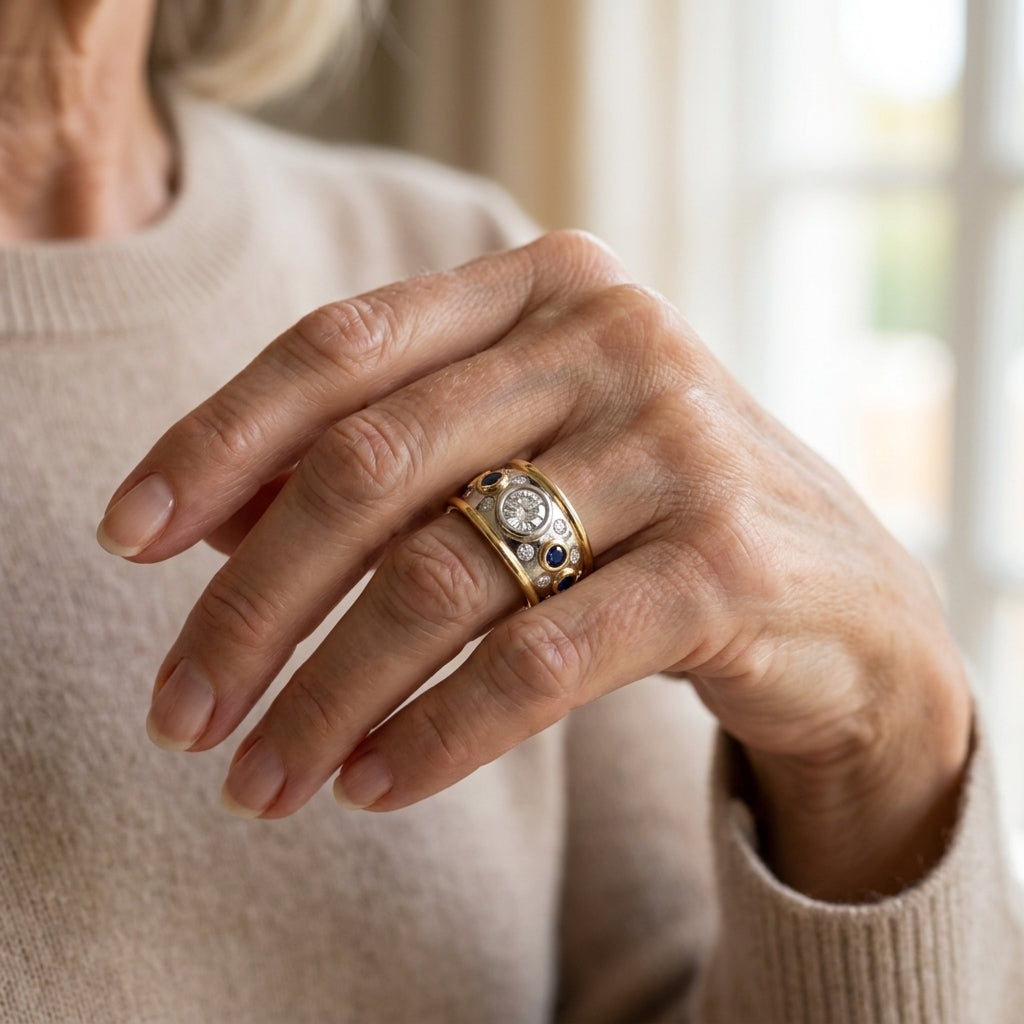 Meadow Sapphire Cocktail Ring lifestyle