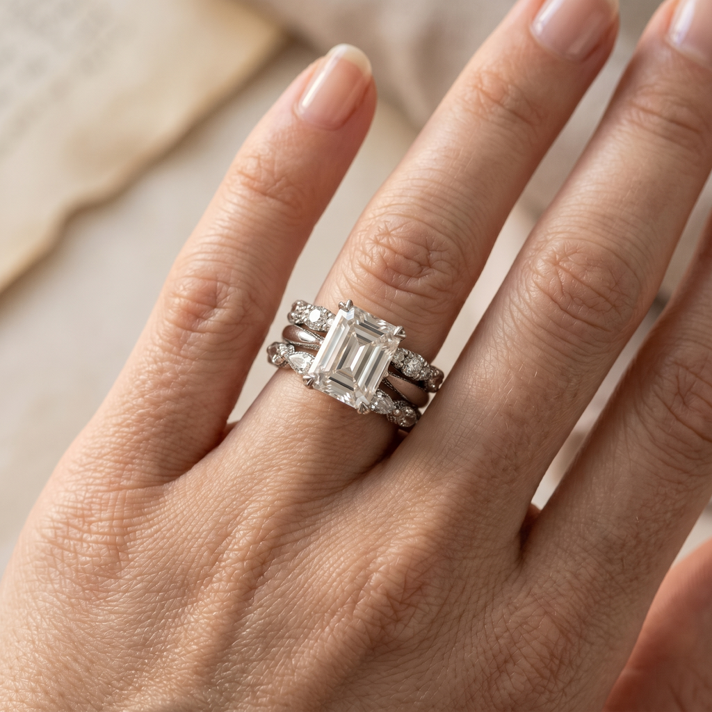 Elowen Layered Vintage Ring detail